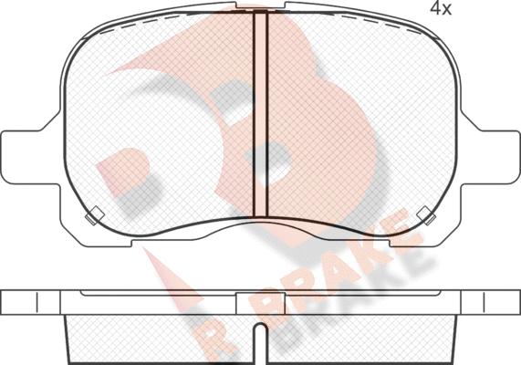 Triscan FDB867 - Тормозные колодки, дисковые, комплект unicars.by