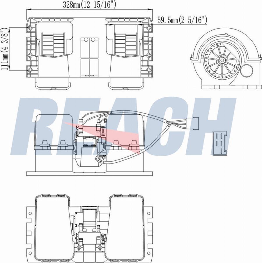 REACH 1.16.12124 - Вентилятор салона unicars.by