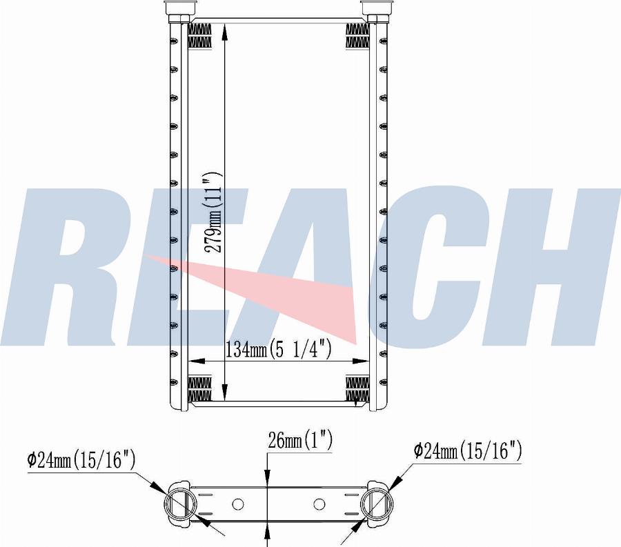 REACH 1.18.12909 - Теплообменник, отопление салона unicars.by