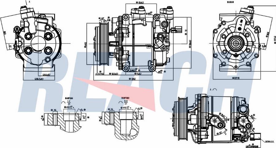 REACH 1.74.20412 - Компрессор кондиционера unicars.by
