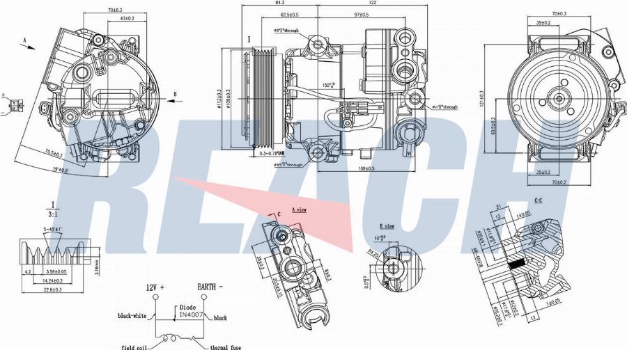 REACH 1.74.21586 - Компрессор кондиционера unicars.by