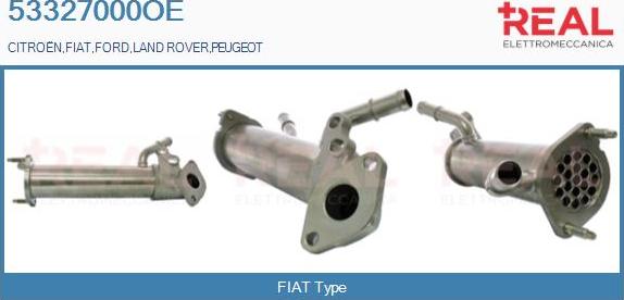 REAL 53327000OE - Радиатор, рециркуляция ОГ unicars.by