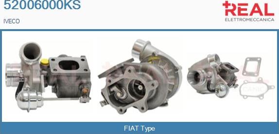 REAL 52006000KS - Турбина, компрессор unicars.by