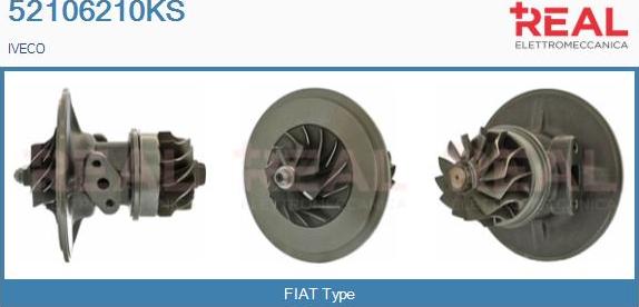 REAL 52106210KS - Картридж турбины, группа корпуса компрессора unicars.by