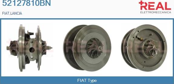 REAL 52127810BN - Картридж турбины, группа корпуса компрессора unicars.by