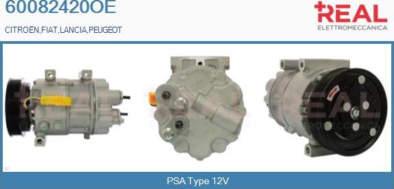 REAL 60082420OE - Компрессор кондиционера unicars.by
