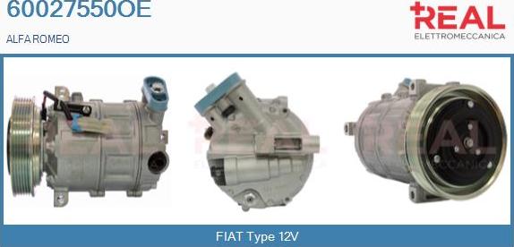 REAL 60027550OE - Компрессор кондиционера unicars.by