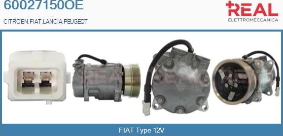 REAL 60027150OE - Компрессор кондиционера unicars.by