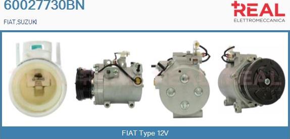 REAL 60027730BN - Компрессор кондиционера unicars.by