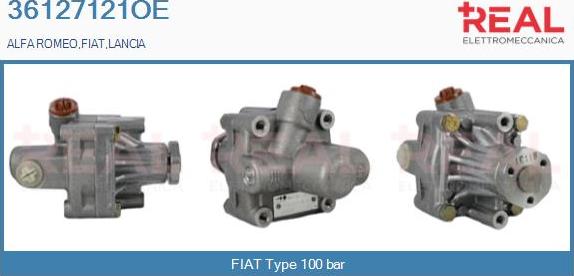 REAL 36127121OE - Гидравлический насос, рулевое управление, ГУР unicars.by