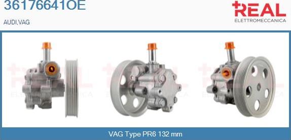 REAL 36176641OE - Гидравлический насос, рулевое управление, ГУР unicars.by