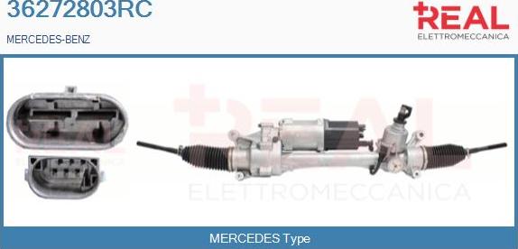 REAL 36272803RC - Рулевой механизм, рейка unicars.by