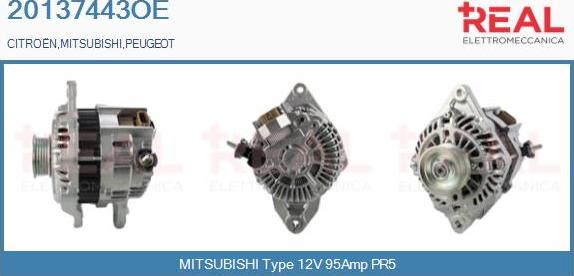 REAL 20137443OE - Генератор unicars.by