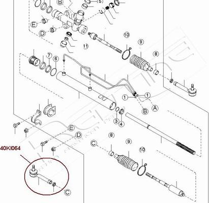 Red Line 40KI064 - Наконечник рулевой тяги, шарнир unicars.by