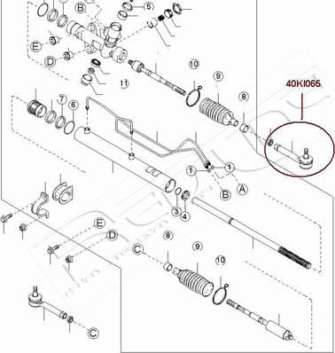 Red Line 40KI065 - Наконечник рулевой тяги, шарнир unicars.by