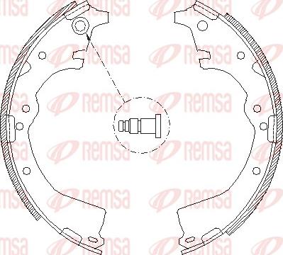 Remsa 4427.00 - Тормозные башмаки, барабанные unicars.by