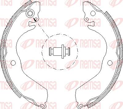 Remsa 4647.00 - Тормозные башмаки, барабанные unicars.by