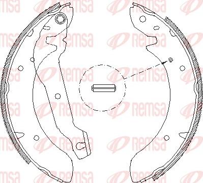 Remsa 4054.00 - Тормозные башмаки, барабанные unicars.by