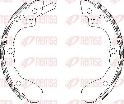 Remsa 4060.00 - Тормозные башмаки, барабанные unicars.by