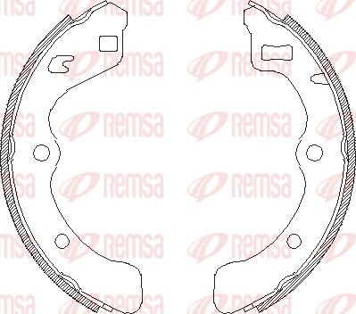 Remsa 4067.00 - Тормозные башмаки, барабанные unicars.by