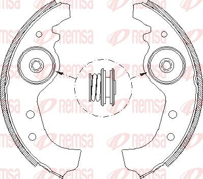 Remsa 4015.01 - Тормозные башмаки, барабанные unicars.by