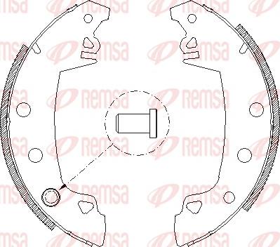 Remsa 4017.01 - Тормозные башмаки, барабанные unicars.by