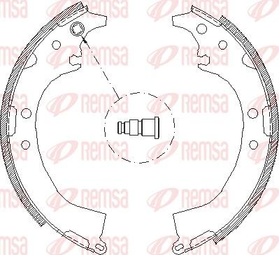 Remsa 4085.00 - Тормозные башмаки, барабанные unicars.by