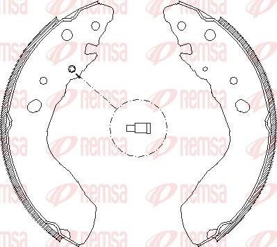 Remsa 4033.00 - Тормозные башмаки, барабанные unicars.by