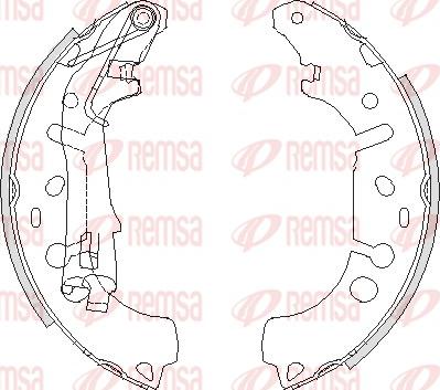 Remsa 4192.00 - Тормозные башмаки, барабанные unicars.by