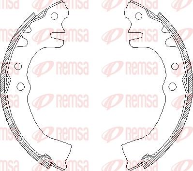 Remsa 4155.00 - Тормозные башмаки, барабанные unicars.by