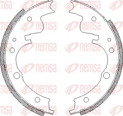 Remsa 4104.00 - Тормозные башмаки, барабанные unicars.by