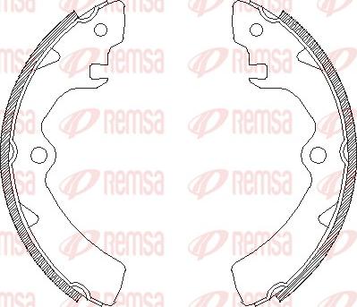 Remsa 4106.00 - Тормозные башмаки, барабанные unicars.by