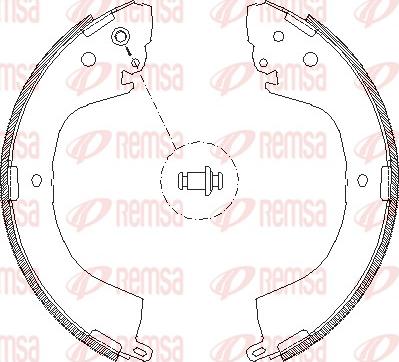 Remsa 4119.00 - Тормозные башмаки, барабанные unicars.by