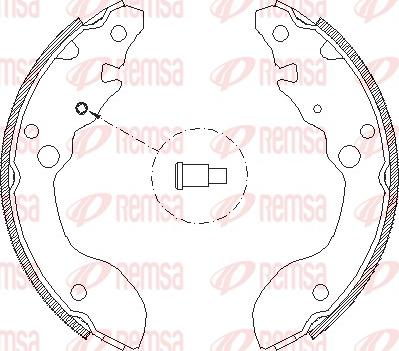 Remsa 4124.00 - Тормозные башмаки, барабанные unicars.by