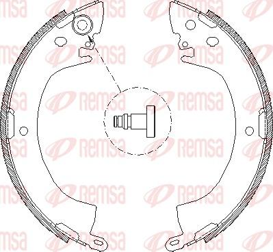 Remsa 4122.00 - Тормозные башмаки, барабанные unicars.by