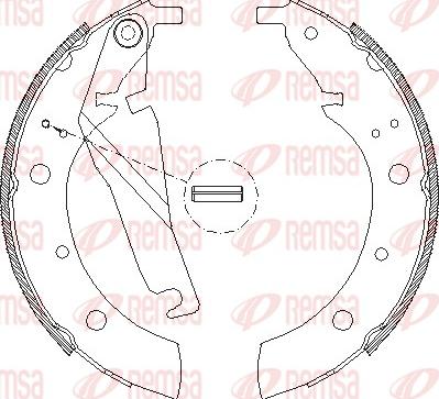 Remsa 4173.00 - Тормозные башмаки, барабанные unicars.by