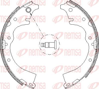 Remsa 4360.01 - Тормозные башмаки, барабанные unicars.by