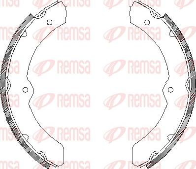 Remsa 4311.00 - Тормозные башмаки, барабанные unicars.by