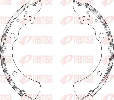 Remsa 4330.00 - Тормозные башмаки, барабанные unicars.by