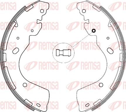 Remsa 4246.00 - Тормозные башмаки, барабанные unicars.by