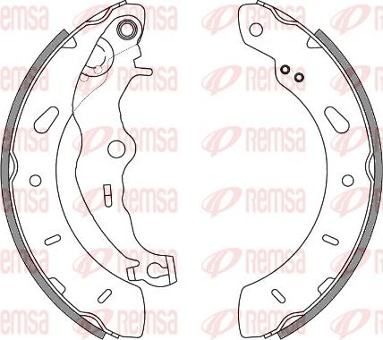 Remsa 4256.00 - Тормозные башмаки, барабанные unicars.by