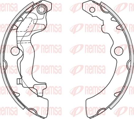 Remsa 4251.00 - Тормозные башмаки, барабанные unicars.by