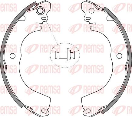 Remsa 4257.00 - Тормозные башмаки, барабанные unicars.by