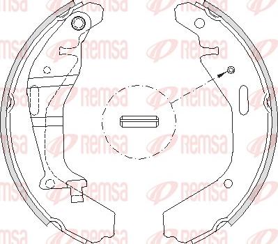 Remsa 4202.00 - Тормозные башмаки, барабанные unicars.by