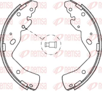 Remsa 4232.00 - Тормозные башмаки, барабанные unicars.by