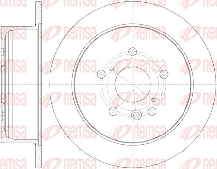 Remsa 6911.00 - Тормозной диск unicars.by
