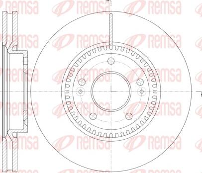 Remsa 6988.10 - Тормозной диск unicars.by