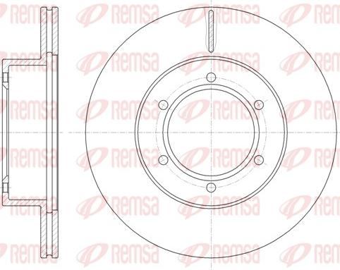 Remsa 6497.10 - Тормозной диск unicars.by