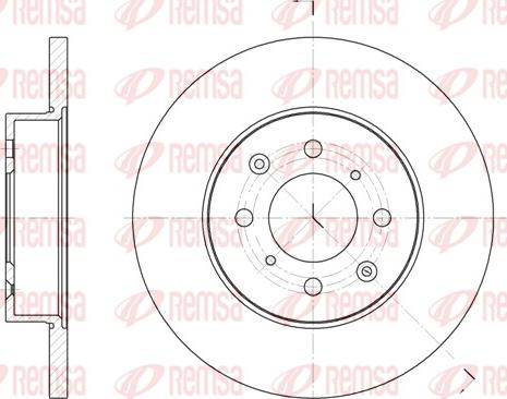 Remsa 6451.00 - Тормозной диск unicars.by