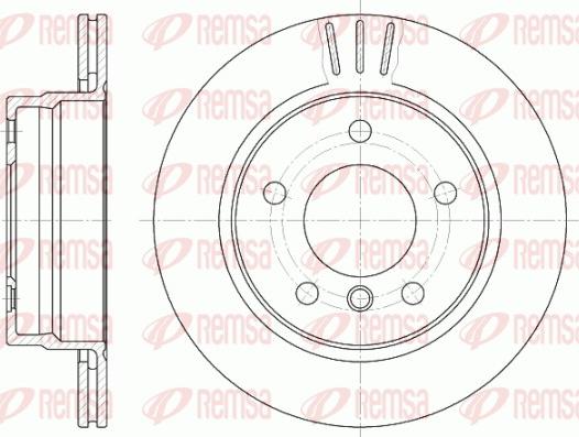 Remsa 6458.10 - Тормозной диск unicars.by